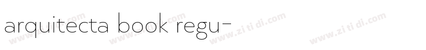 arquitecta book regu字体转换